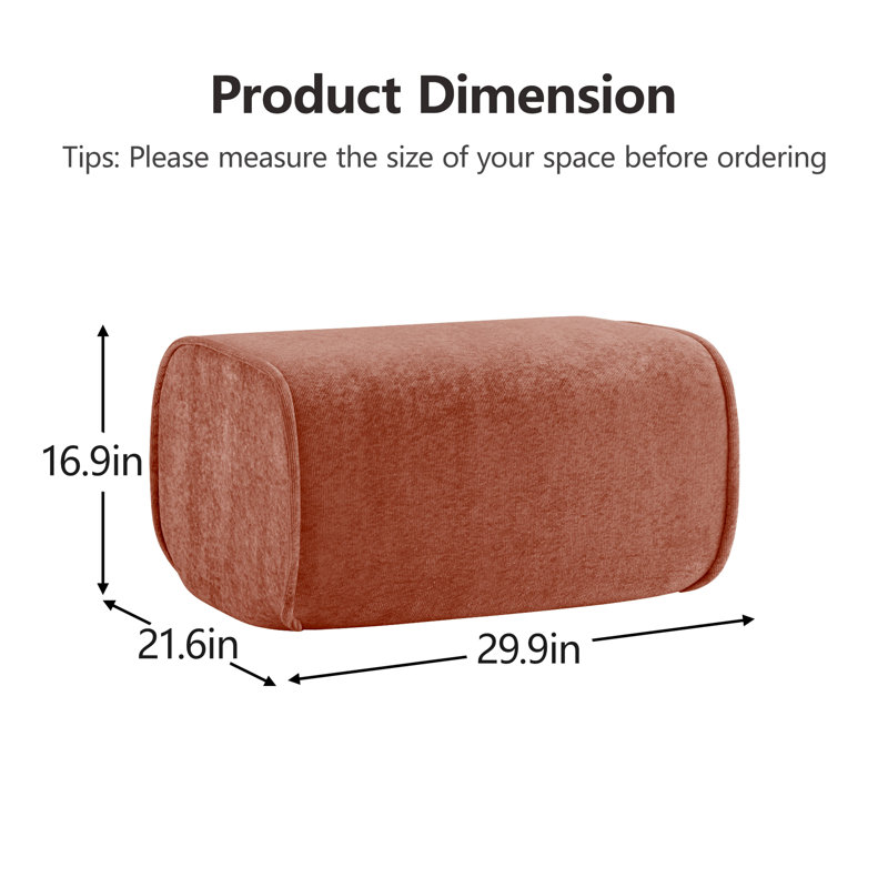 Ottoman Velvet-Red | Gift Idea, Red