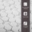 0.9 in. x 0.9 in. Honeycomb Matte Tile