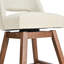 Tabouret de bar pivotant en similicuir Bisto-1251283862-1251283861