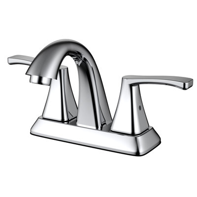Centerset 2-handle Bathroom Faucet with Drain Assembly