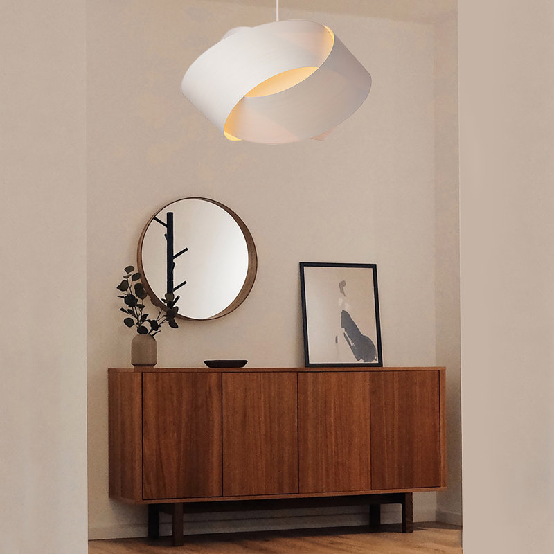 Serene Grande LED Chandelier, Danish White, 17" H x 25" W x 27" D