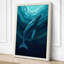 Whale Rising Coastal - Wrapped Canvas-798978162-798978163