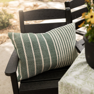 Foreside Home & Garden Filled Throw Pillow Wool, Cotton & Polyester
