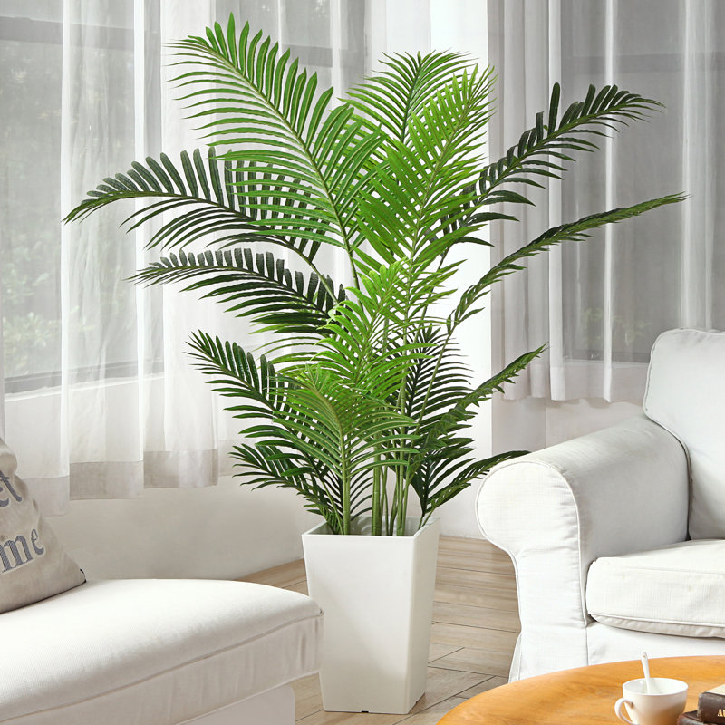 Adcock Artificial Areca Palm Tree in Pot, 63" H x 38" W x 38" D