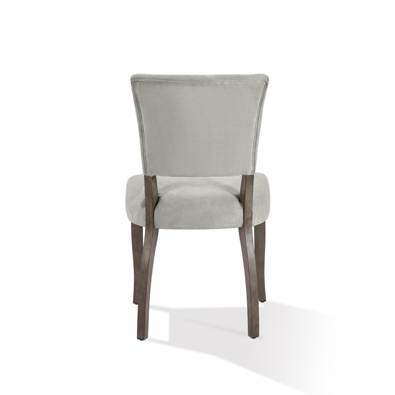Chaise d'appoint rembourrée en mastic gris Daughtery