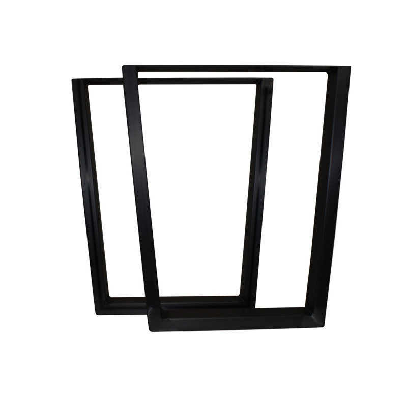 Base de table en acier brut 28 po, Noir, noir, noir, noir