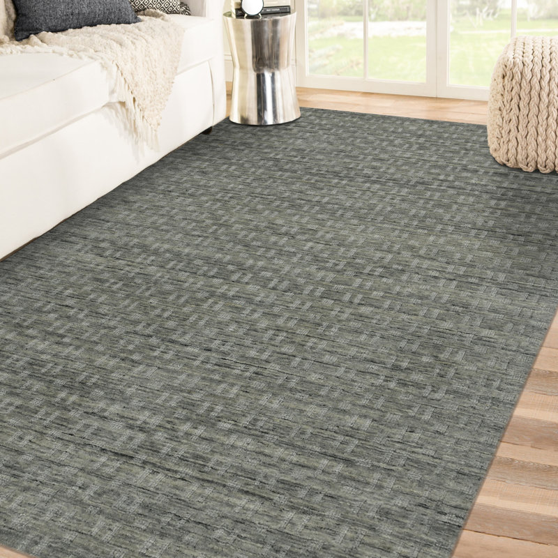 Sieda Wool Geometric Indoor Rug, Rectangle 3'6" x 5'6"
