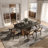 71"-95"Extendable Hobart Modern Dining Table For 6-10, Rectangular Sintered Stone Tabletop with Pedestal Base, Carbon Steel Leg-279556248-289106128