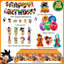 Ensemble de 39 articles de fête d'anniversaire Dragon Ball Z, ensemble de décorations pour enfants Dragon Ball Z