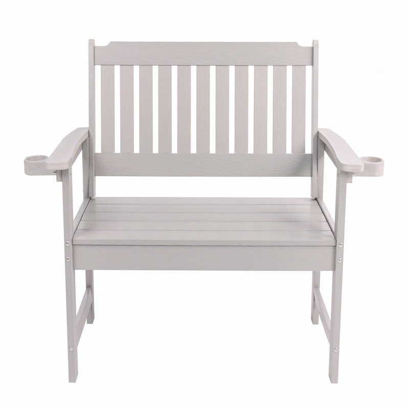Banc d'extérieur, écologique et recyclable, Gris