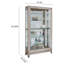 Vitrine en argent vieilli Goode