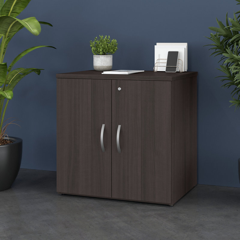 Armoire de rangement à 2 tablettes Studio C, Gris orage