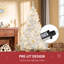 Sapin de Noël artificiel blanc 6 pi