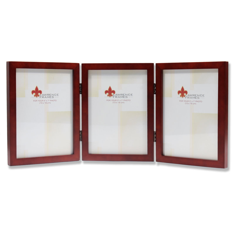 Cadre photo Smethwick Trio, 4 po x 6 po, Noyer satiné