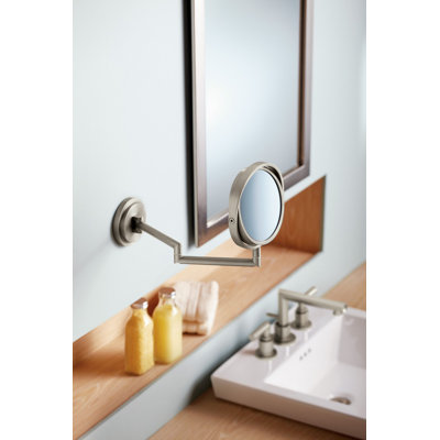 Arris Modern & Contemporary Magnifying Makeup / Shaving Mirror