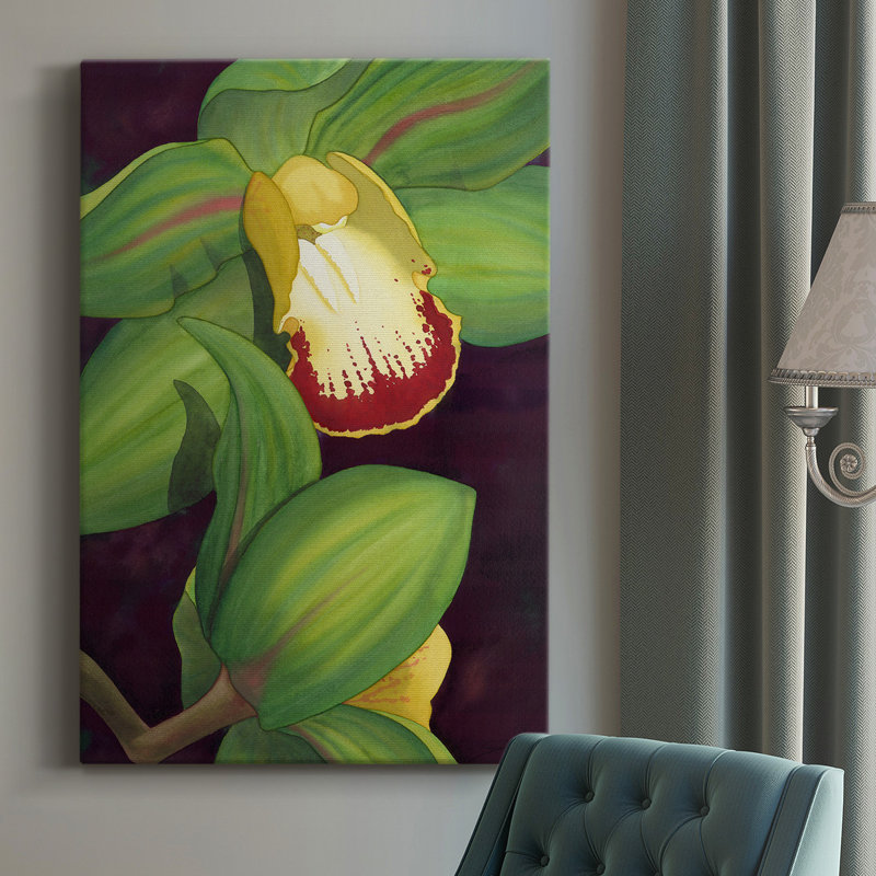 «Lime Orchid II», impression sur toile tendue, H 18 po x l 12 po x P 1 po