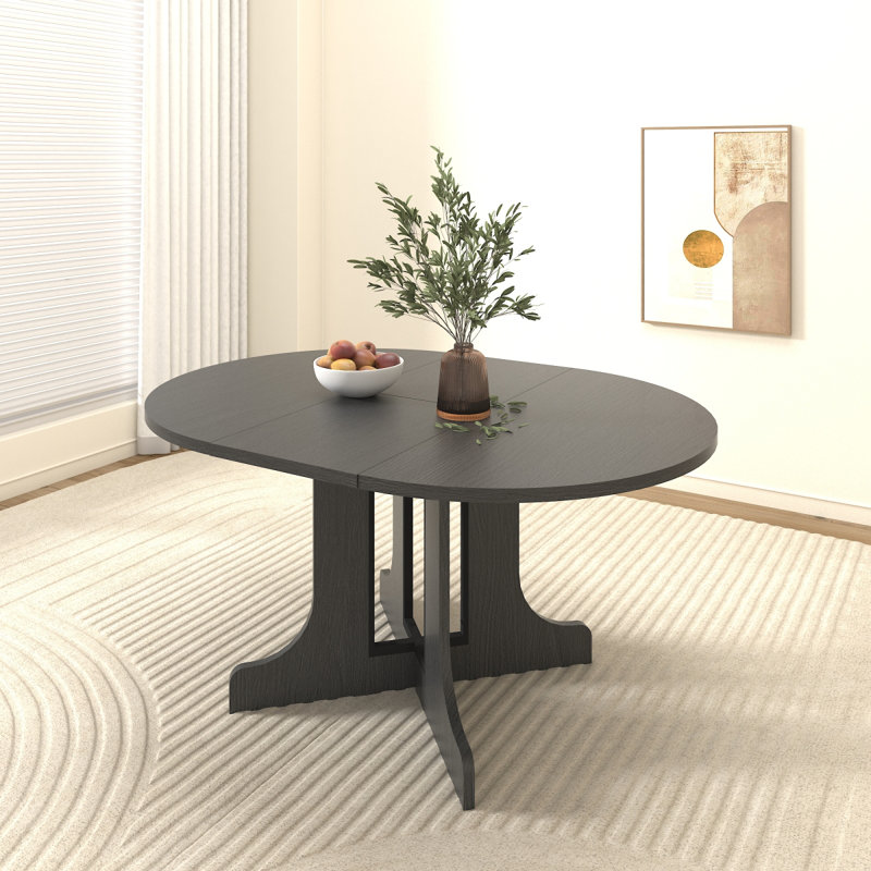 Table de salle à manger pour table de ferme extensible 59 po x 43 po avec tréteau amovible
