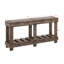 Table d'entrée Vintage - Bois de sapin massif avec grain naturel, rivet en métal et planche-1039339155