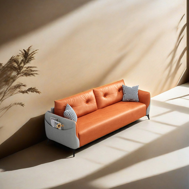 59.1'' Faux Leather Loveseat