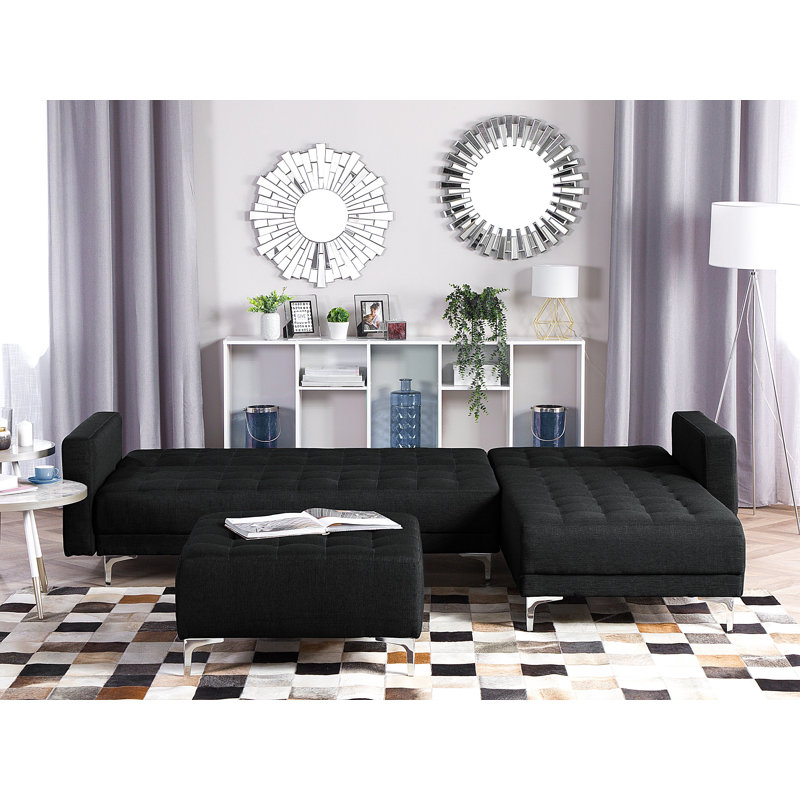 Wirrula 4 Seater Sofa Bed, Graphite Grey