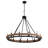 Fahrettin 12-Light Steel Wagon Wheel Chandelier