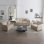 Ensemble de canapé 3 pièces avec accoudoirs et coussins décoratifs, ensemble de canapé comprenant 2 fauteuils et un canapé à 2 places, ensemble de canapé décontracté peu encombrant pour le salon, chenille café clair