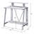 Antique White& Black Finish Writing Desk-163936150