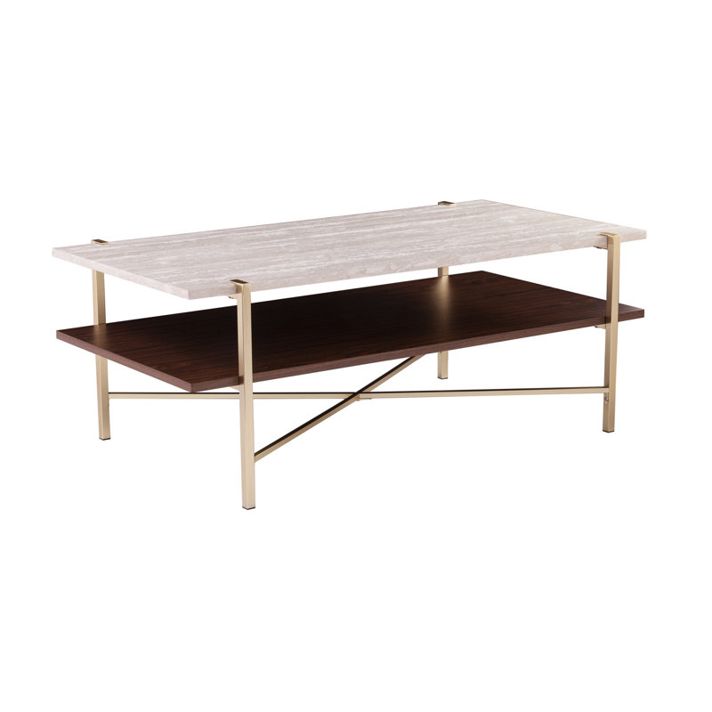 Table basse à 4 pieds avec rangement Catrine