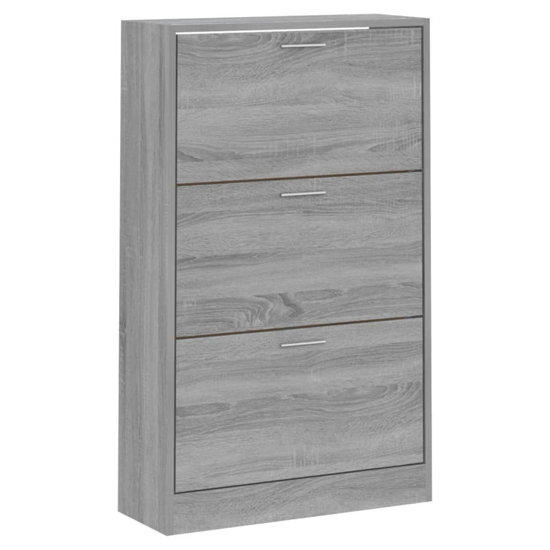 9 Pair Flip Down Shoe Storage, Grey