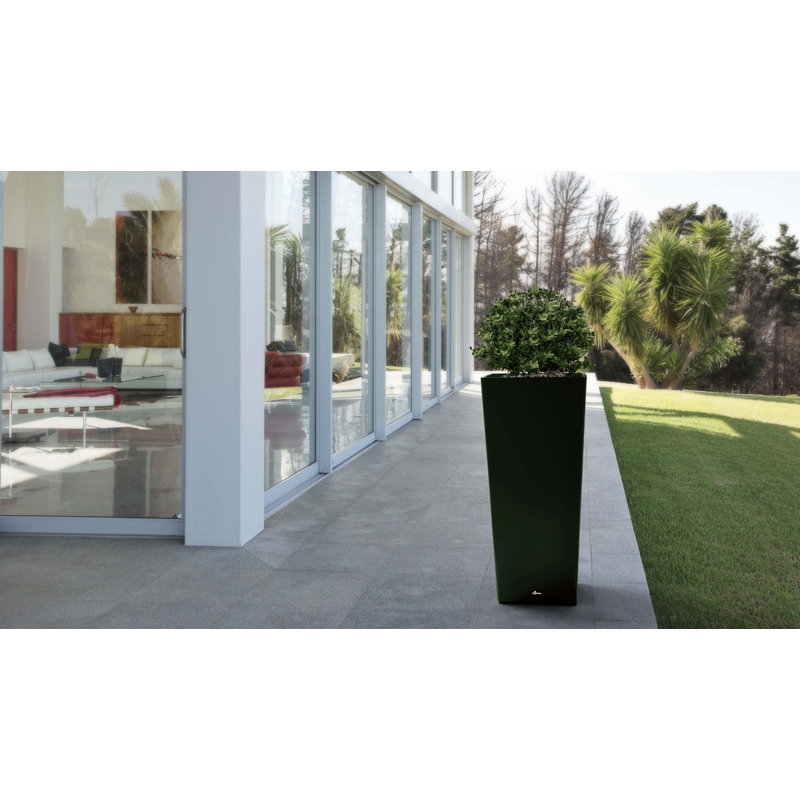Tall 28" Square Planter Box with Plant Shelf Insert, 2
