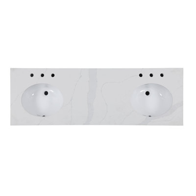 Alsup 66'' Double Bathroom Vanity
