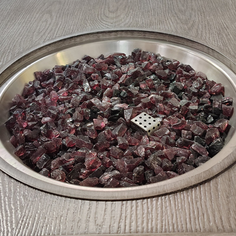 Az Patio Heaters : Verre de foyer recyclÃ©, couleur pourpre, Mauve