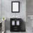 24“ Single Bathroom Vanity with Wood Top, Vessel Sink, Zinc Alloy Faucet-1018353453