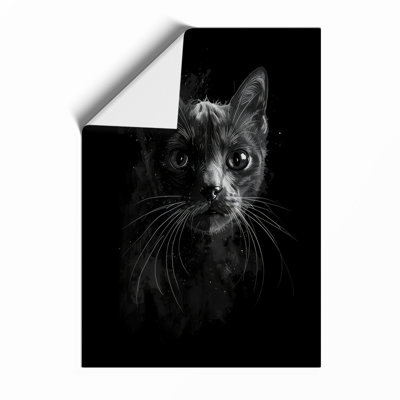 Cat's Luminous Gaze Modern - Print