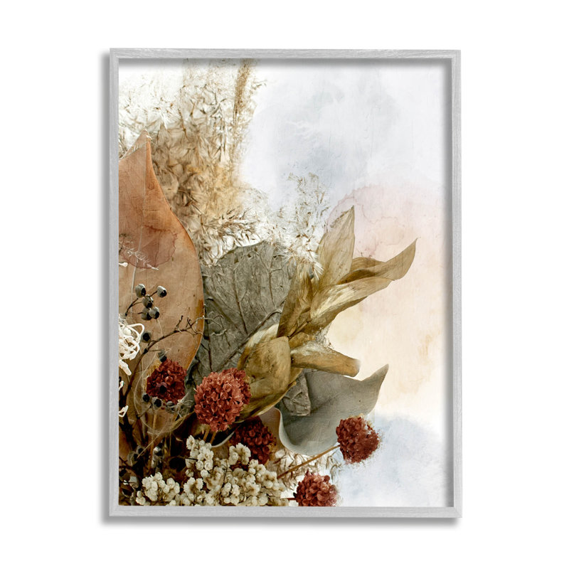 Arrangement giclée rétro par Herbal, H 20 po x l 16 po x P 1,5 po, Estampe numérique Farmhouse