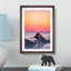 The Top of Matterhorn Mountain in Abstract - Framed Print-55769372-55769373