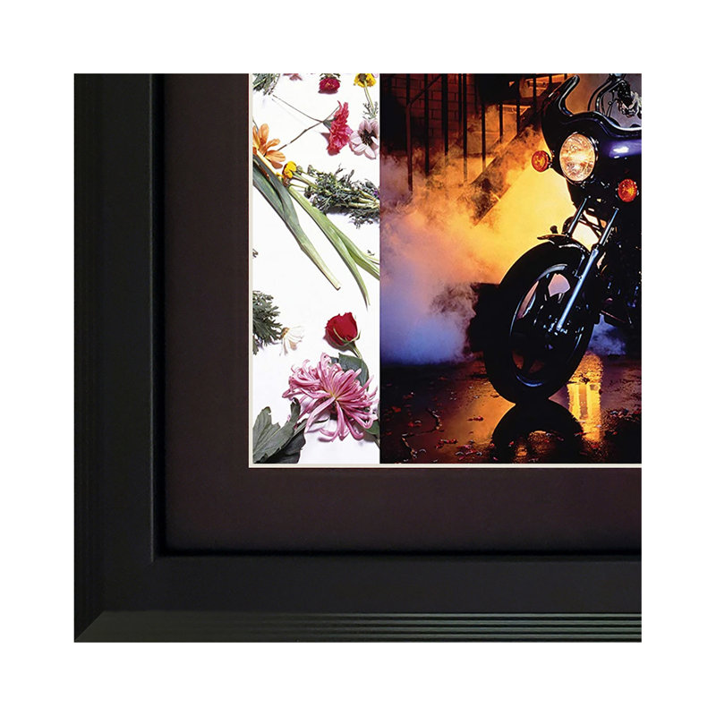 Prince «Purple Rain», disque encadré avec passe-partout noir, Noir