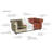 Freddie 95'' W Leather Sofa-977347189
