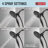 Delta 4-Setting In2ition 2-in-1 Dual Shower Head with Handheld Spray, Matte Black Detachable Shower Head with Hose, 2.5 GPM Flow Rate, Matte Black-122555643-122555642