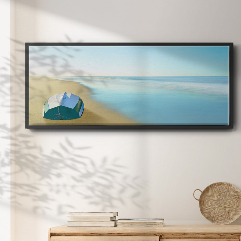 Boat on a Beach II- Framed Canvas