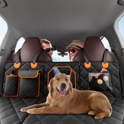 Housse de siège de chien pour siège arrière imperméable 600D