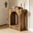 Arched Design End Table,2-Tier Tea Table,Wood Hall Table
