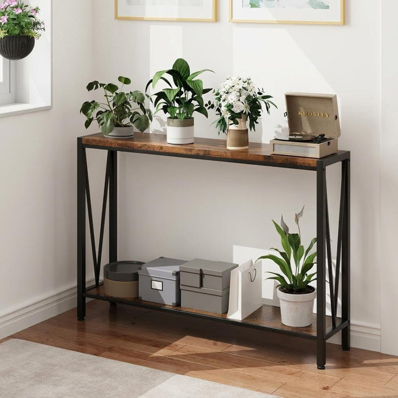 Coffee Table, 76.5cm H x 32.5cm W x 114cm D, Brown, Brown, Brown