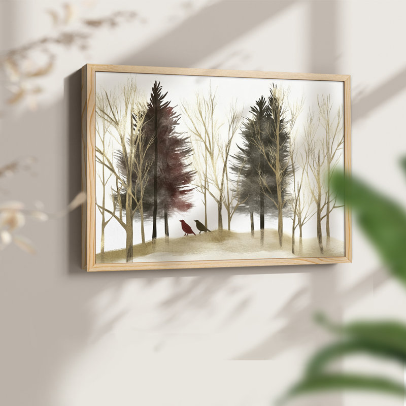 Chirstmas Art-CLXXXI -Framed Print - Restickable, H 22 po x l 28 po, Naturel