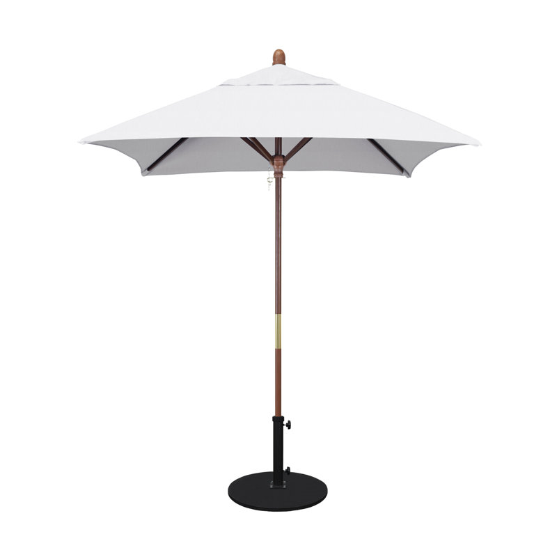 Parasol de marché carré 6 pi Yaritza, Toile Sunbrella® naturel