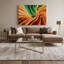 Gradient Abstract 100, art mural sur toile brune-120509485