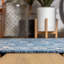 Tapis d'intérieur / extérieur bleu marine / gris à tissage texturé Hagerman-1035677611