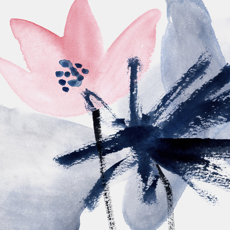 Pink Water Lilies IV by Melissa Wang - Wrapped Canvas Painting, 91cm H x 91cm W