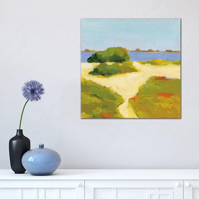 Path To The Beach by Phyllis Adams - Wrapped Canvas Painting, 45.72 cm H x 45.72 cm W