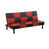 Red/Black Faux Leather